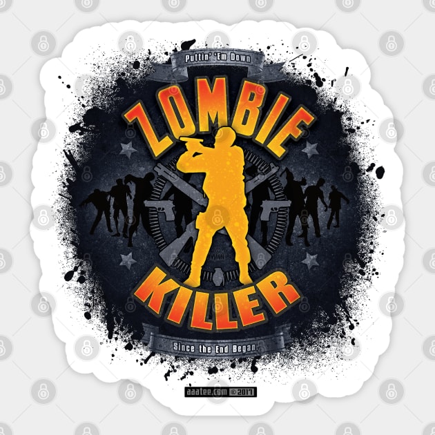 ZOMBIE KILLER Sticker by MannArtt